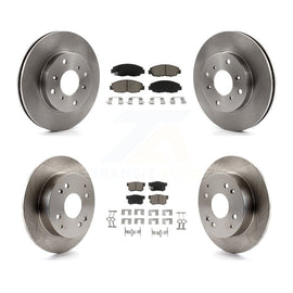 [Front+Rear] 98-02 Honda Accord Sedan with 2.3L Premium OE Brake Rotors & Ceramic Pads Kit For Max Braking