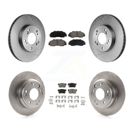 Front Rear Brake Rotor & Ceramic Pad Kit For Acura Honda Odyssey Legend RL Isuzu