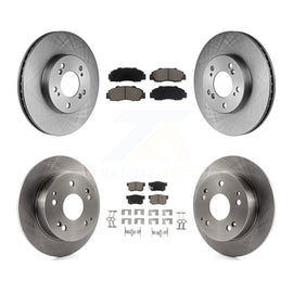 [Front+Rear] 1997-2001 Acura Integra Type R Premium OE Brake Rotors & Ceramic Pads Kit For Max Braking
