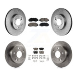 [Front+Rear] 1997-2001 Acura Integra Type R Premium OE Brake Rotors & Ceramic Pads Kit For Max Braking