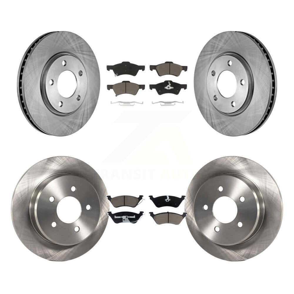 Front Rear Brake Rotor & Ceramic Pad Kit For Dodge Grand Caravan Chrysler Town