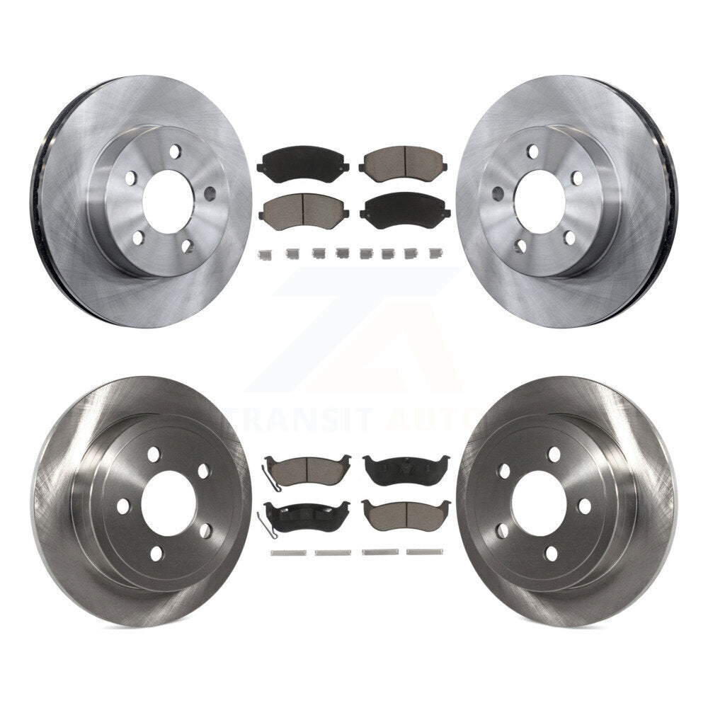 [Front+Rear] 2003-2007 Jeep Liberty Premium OE Brake Kit & Ceramic Pads For Max Braking