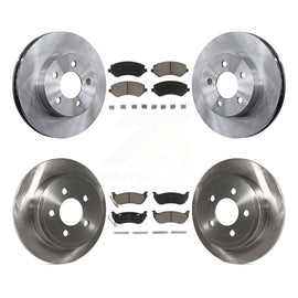 [Front+Rear] 2003-2007 Jeep Liberty Premium OE Brake Rotors & Ceramic Pads Kit For Max Braking