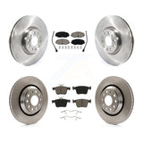 Front Rear Disc Brake Rotor And Ceramic Pad Kit For Volkswagen Atlas Cross Sport