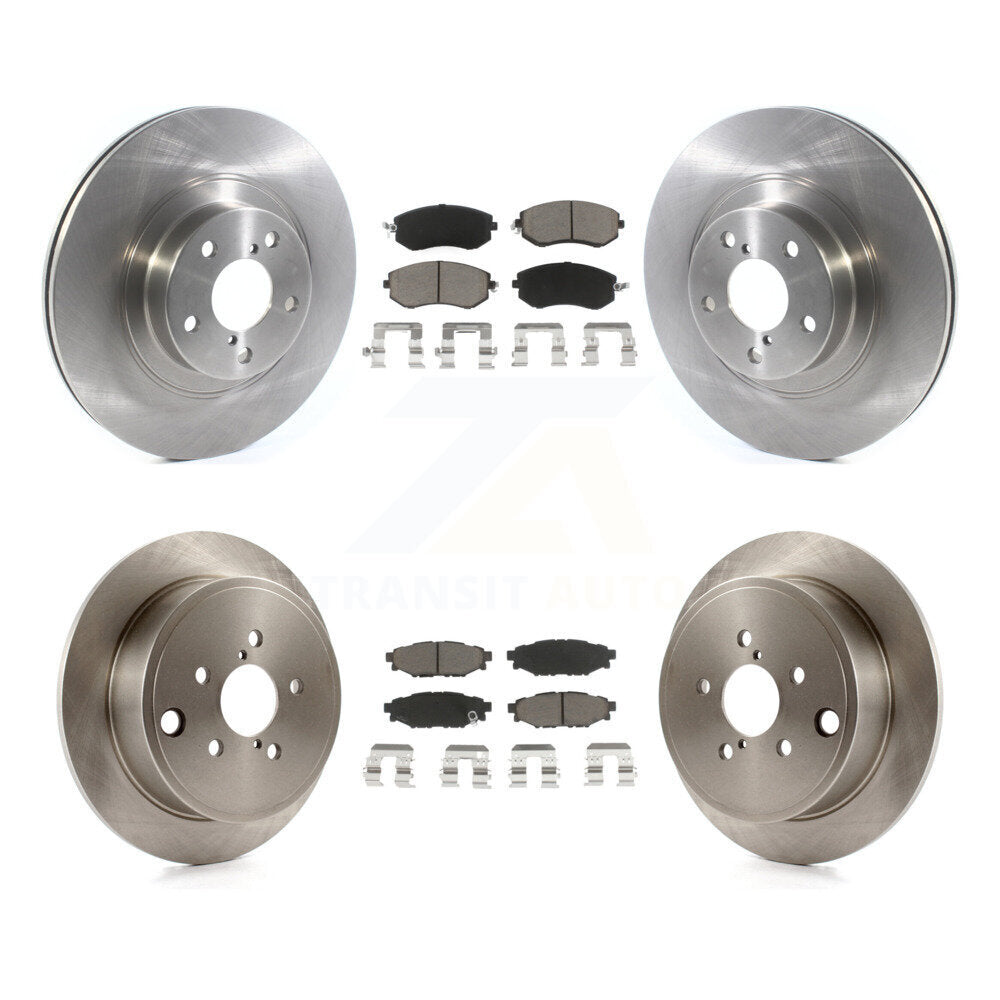 Front Rear Disc Brake Rotors Ceramic Pad Kit For Subaru Impreza Outback Forester