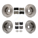 Front Rear Disc Brake Rotors And Ceramic Pads Kit For Subaru Impreza WRX STI