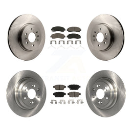 [Front+Rear] 2009-2014 Acura TL Premium OE Brake Rotors & Ceramic Pads Kit For Max Braking