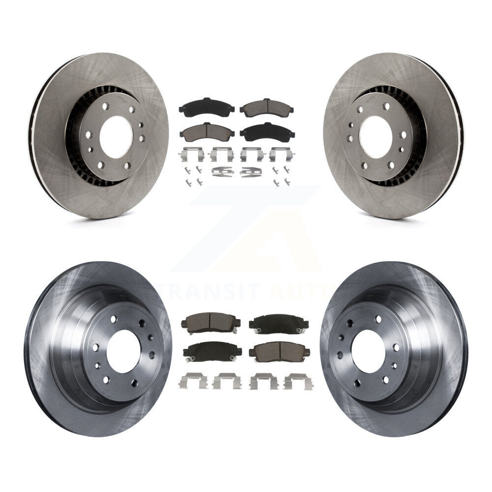 Front Rear Brake Rotor & Ceramic Pad Kit For Chevrolet Trailblazer GMC EXT Envoy