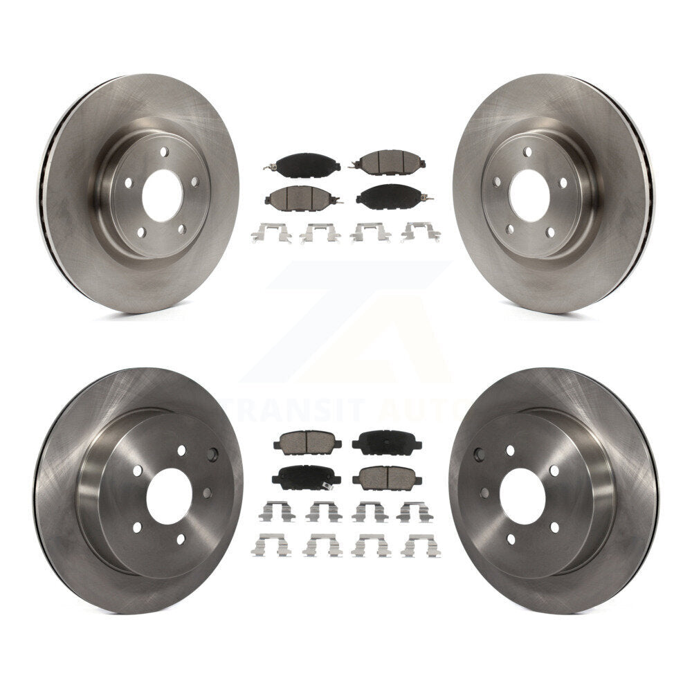 Front Rear Brake Rotor And Ceramic Pad Kit For Nissan Pathfinder Murano INFINITI