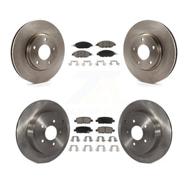 [Front+Rear] 2016 Nissan Pathfinder From 11 15 Premium OE Brake Rotors & Ceramic Pads Kit For Max Braking