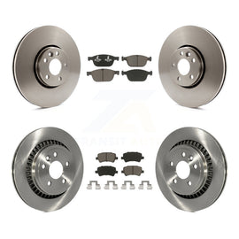 [Front+Rear] 2010-2015 Volvo XC60 Premium OE Brake Rotors & Ceramic Pads Kit For Max Braking