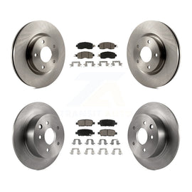 Front Rear Disc Brake Rotors And Ceramic Pads Kit For Nissan Altima