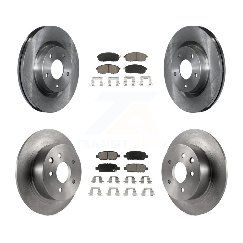 Front Rear Disc Brake Rotors And Ceramic Pads Kit For Nissan Altima