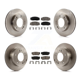 [Front+Rear] 2007-2009 Kia Sorento Premium OE Brake Rotors & Ceramic Pads Kit For Max Braking