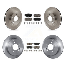 Front Rear Disc Brake Rotors And Ceramic Pads Kit For Hyundai Santa Fe