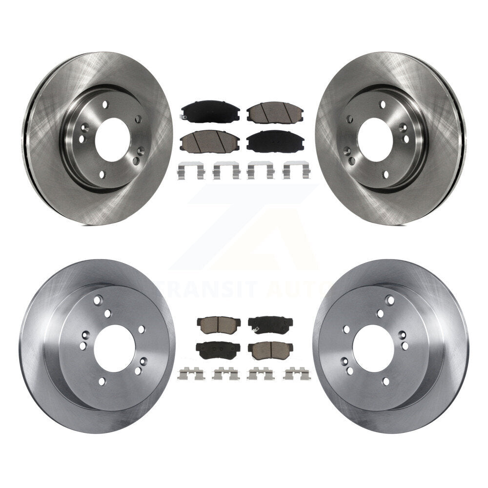 Front Rear Disc Brake Rotors And Ceramic Pads Kit For Hyundai Santa Fe