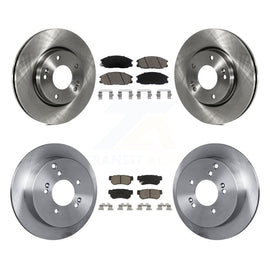 Front Rear Disc Brake Rotors And Ceramic Pads Kit For Hyundai Santa Fe