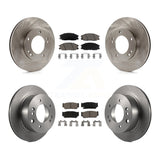 [Front+Rear] 2003-2006 Kia Sorento Premium OE Brake Rotors & Ceramic Pads Kit For Max Braking