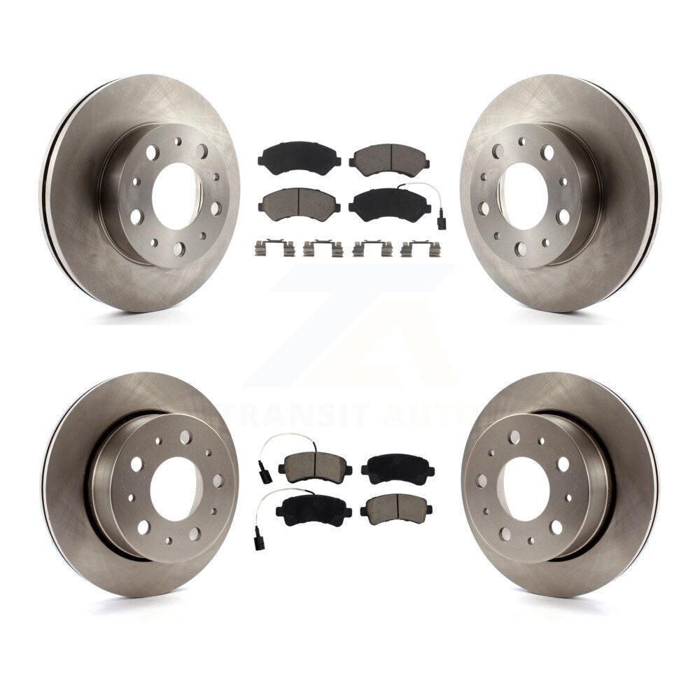 Front Rear Disc Brake Rotor And Ceramic Pad Kit For Ram ProMaster 2500 3500 1500