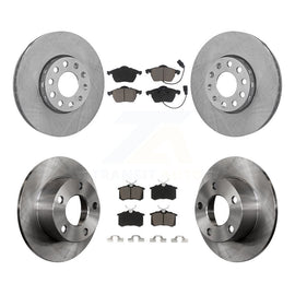 Front Rear Disc Brake Rotors And Ceramic Pads Kit For Volkswagen Passat