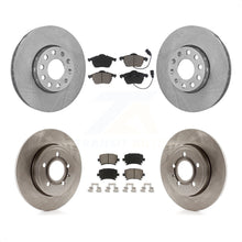 Charger l&#39;image dans la galerie, Front Rear Disc Brake Rotors And Ceramic Pads Kit For 2005-2006 Audi A4 Quattro