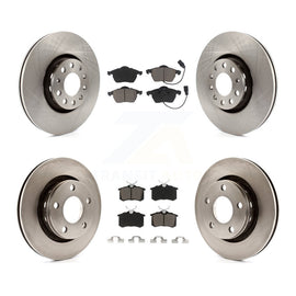 Front Rear Brake Rotor And Ceramic Pad Kit For Audi S6 With 312mm Diameter