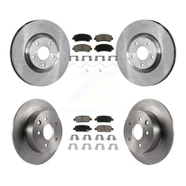 [Front+Rear] 2007-2012 Nissan Sentra SE-R Spec V Premium OE Brake Rotors & Ceramic Pads Kit For Max Braking