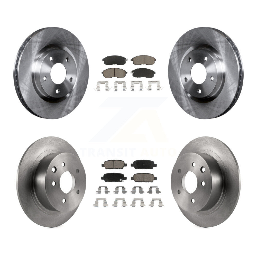 [Front+Rear] 2007-2012 Nissan Sentra SE-R Premium OE Brake Kit & Ceramic Pads For Max Braking