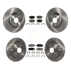 Front Rear Disc Brake Rotors And Ceramic Pads Kit For Nissan Murano