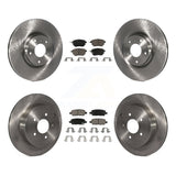 Front Rear Disc Brake Rotors And Ceramic Pads Kit For Nissan Murano