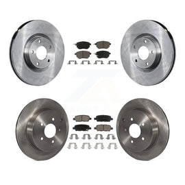 Front Rear Disc Brake Rotor Ceramic Pad Kit For Nissan Murano INFINITI FX35 FX45