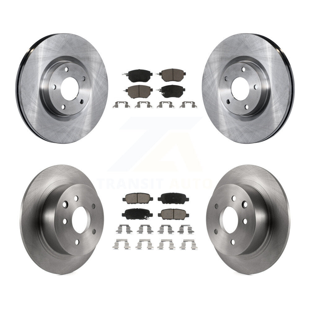Front Rear Disc Brake Rotors And Ceramic Pads Kit For Nissan Altima Maxima