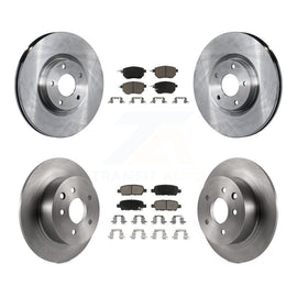 Front Rear Disc Brake Rotors And Ceramic Pads Kit For Nissan Altima Maxima