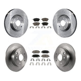 Front Rear Disc Brake Rotors And Ceramic Pads Kit For Nissan Altima Maxima