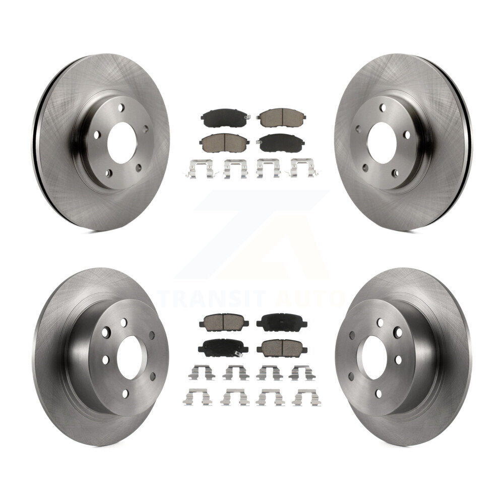 Front Rear Disc Brake Rotors And Ceramic Pads Kit For Nissan Altima