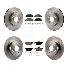 Front Rear Disc Brake Rotors And Ceramic Pads Kit For Honda Accord K8C-100985