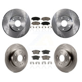 Front Rear Disc Brake Rotors And Ceramic Pads Kit For Honda Accord