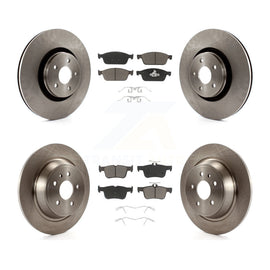 Front Rear Disc Brake Rotors And Ceramic Pads Kit For Lincoln MKC