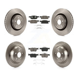 Front Rear Disc Brake Rotor & Ceramic Pad Kit For Ford Edge Lincoln MKX Nautilus