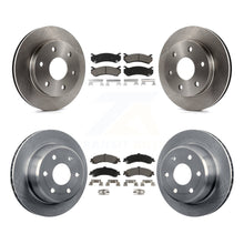 Charger l&#39;image dans la galerie, Front Rear Brake Rotor Ceramic Pad Kit For Chevrolet Silverado 1500 GMC Tahoe XL