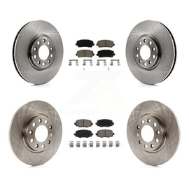 Front Rear Disc Brake Rotors And Ceramic Pads Kit For Chrysler 200