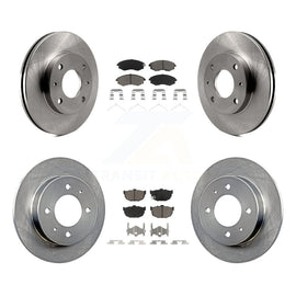 Front Rear Disc Brake Rotors And Ceramic Pads Kit For Hyundai Elantra Tiburon