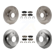 Charger l'image dans la galerie, Kit de rotors de frein avant et arrière et plaquettes en céramique, pour Hyundai Sonata Kia Optima Magentis 