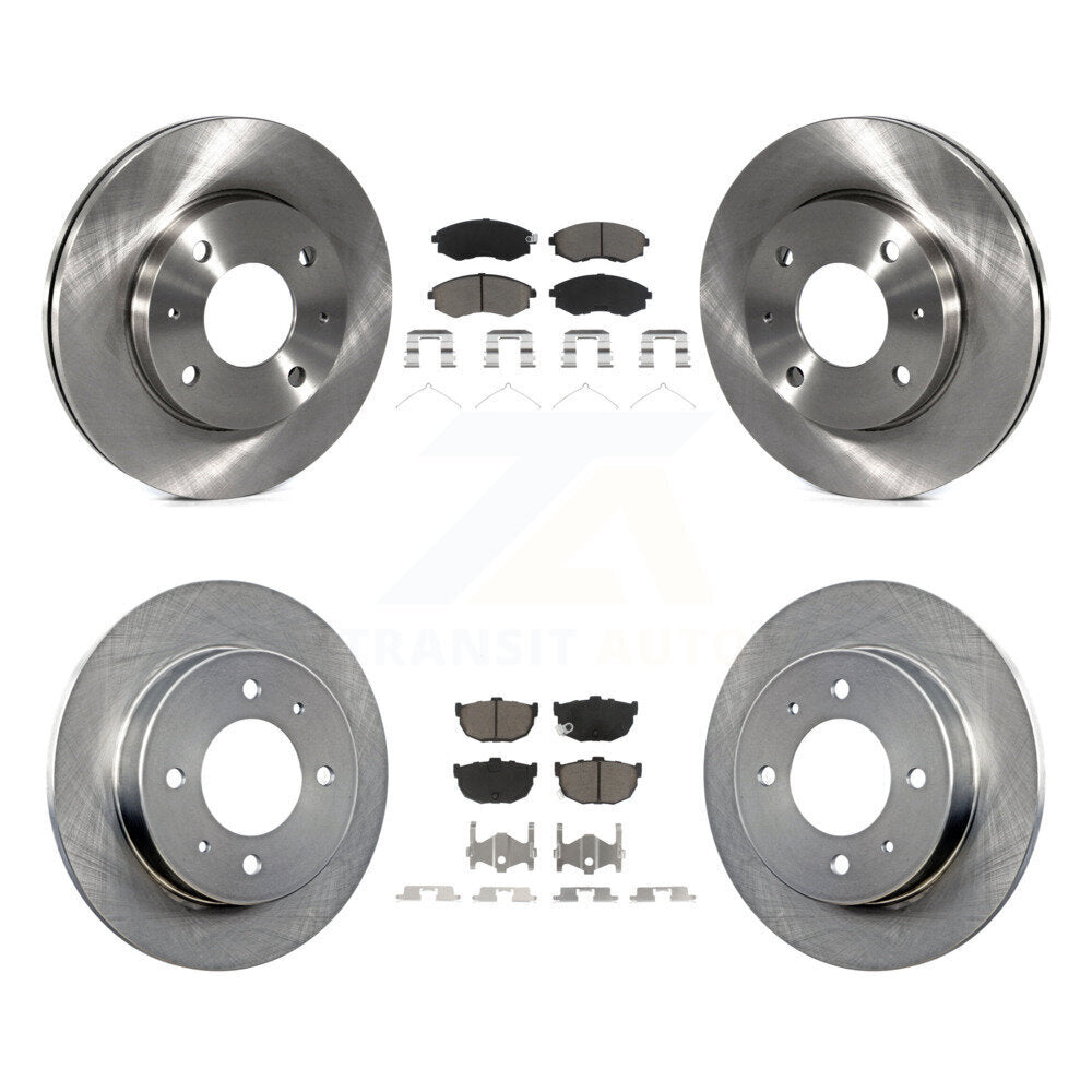 Kit de rotors de frein à disque avant et arrière et plaquettes en céramique pour Hyundai Elantra 
