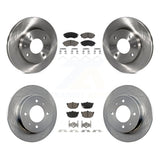 Kit de rotors de frein à disque avant et arrière et plaquettes en céramique pour Hyundai Elantra 