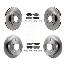 Front Rear Disc Brake Rotors And Ceramic Pads Kit For Hyundai Sonata