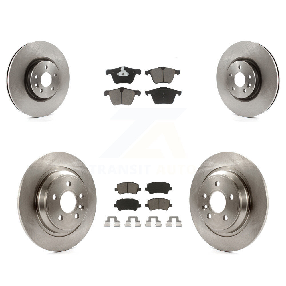 Front Rear Disc Brake Rotors And Ceramic Pads Kit For Volvo S60 V70