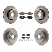 Charger l&#39;image dans la galerie, Kit de rotors de frein à disque avant et arrière et plaquettes en céramique pour Land Rover LR2 2008 – 2011 