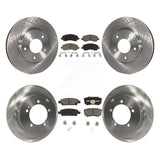 Kit de rotors de frein à disque avant et arrière et plaquettes en céramique pour Mitsubishi Lancer 