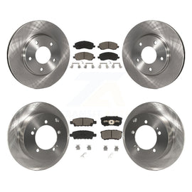 Kit de rotors de frein à disque avant et arrière et plaquettes en céramique pour Mitsubishi Lancer 